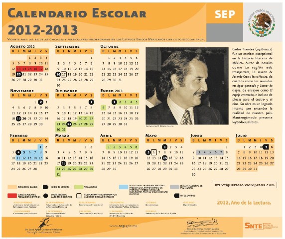 calendario oficial 2012-2013