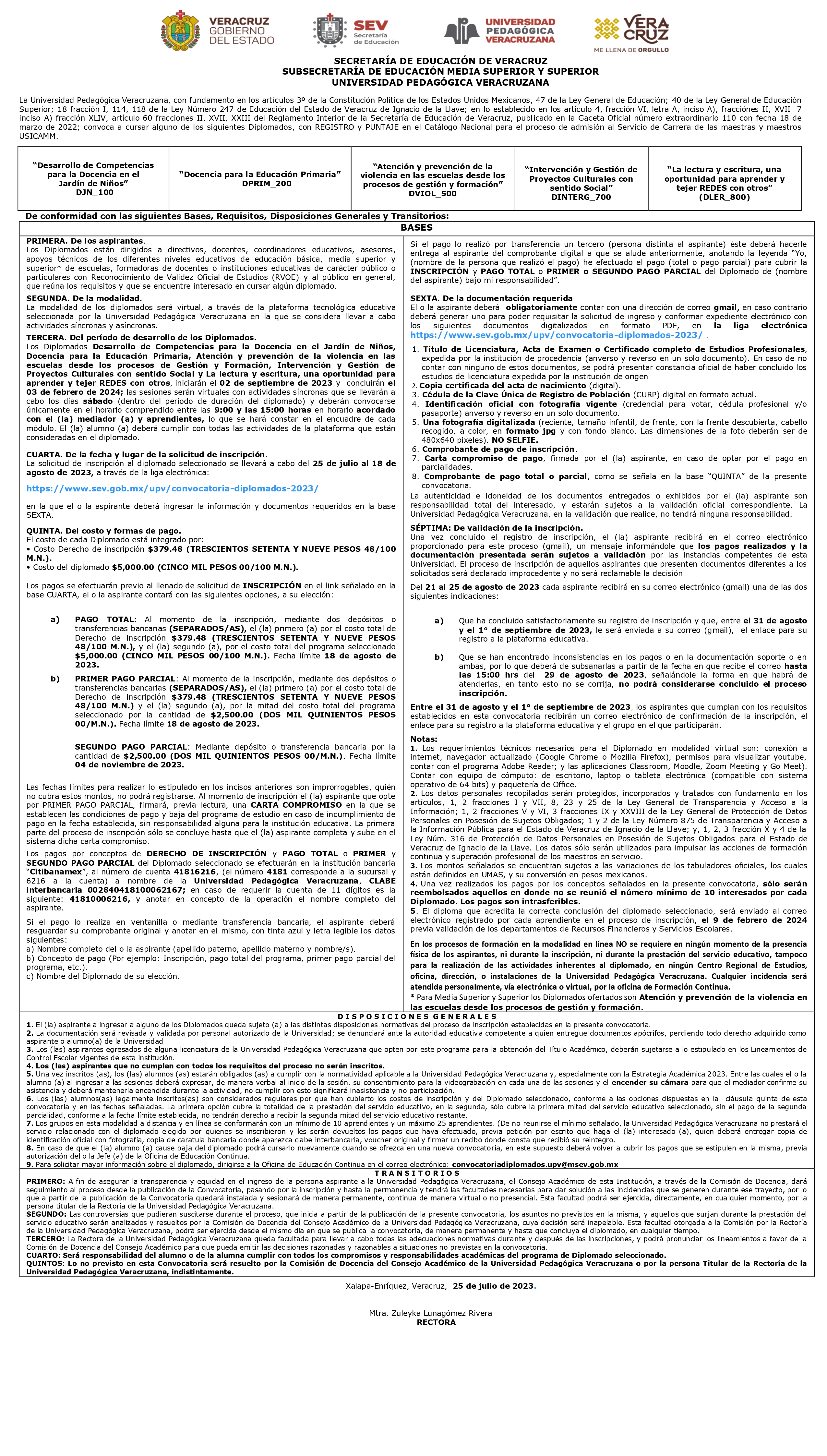 2a CONVOCATORIA DIPLOMADOS 2023 VF
